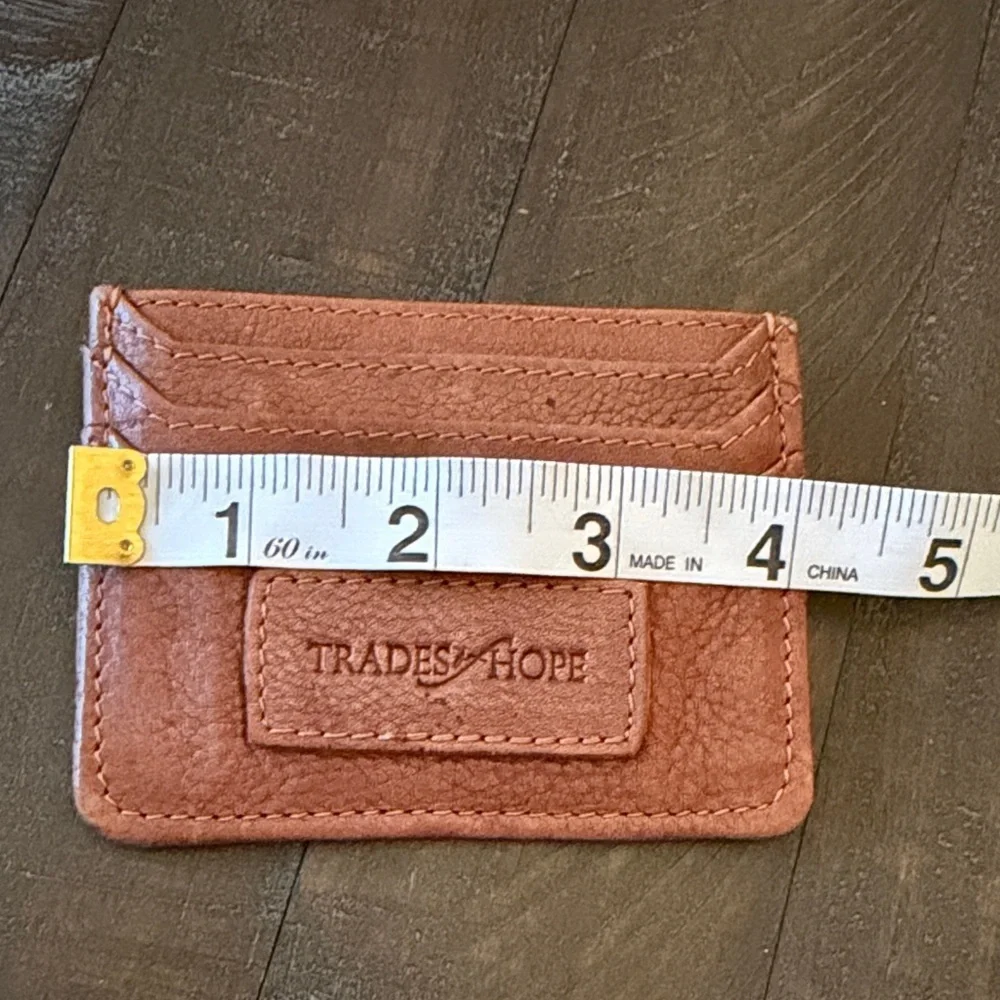Trade Hope Brown Leather Card Holder